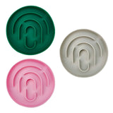 Maxbell Slow Feeder Cat Bowl Silicone Dog Treats Mat Anti Gulping for Dogs and Cats Green