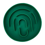 Maxbell Slow Feeder Cat Bowl Silicone Dog Treats Mat Anti Gulping for Dogs and Cats Green