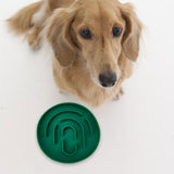Maxbell Slow Feeder Cat Bowl Silicone Dog Treats Mat Anti Gulping for Dogs and Cats Green
