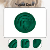 Maxbell Slow Feeder Cat Bowl Silicone Dog Treats Mat Anti Gulping for Dogs and Cats Green