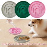 Maxbell Slow Feeder Cat Bowl Silicone Dog Treats Mat Anti Gulping for Dogs and Cats Pink