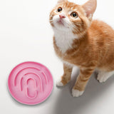 Maxbell Slow Feeder Cat Bowl Silicone Dog Treats Mat Anti Gulping for Dogs and Cats Pink