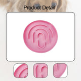 Maxbell Slow Feeder Cat Bowl Silicone Dog Treats Mat Anti Gulping for Dogs and Cats Pink