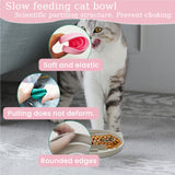 Maxbell Slow Feeder Cat Bowl Silicone Dog Treats Mat Anti Gulping for Dogs and Cats Grey