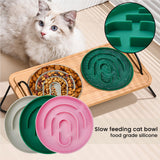 Maxbell Slow Feeder Cat Bowl Silicone Dog Treats Mat Anti Gulping for Dogs and Cats Grey