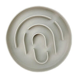Maxbell Slow Feeder Cat Bowl Silicone Dog Treats Mat Anti Gulping for Dogs and Cats Grey