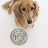Maxbell Slow Feeder Cat Bowl Silicone Dog Treats Mat Anti Gulping for Dogs and Cats Grey