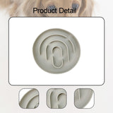 Maxbell Slow Feeder Cat Bowl Silicone Dog Treats Mat Anti Gulping for Dogs and Cats Grey