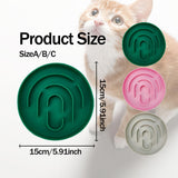 Maxbell Slow Feeder Cat Bowl Silicone Dog Treats Mat Anti Gulping for Dogs and Cats Grey
