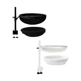 Maxbell Cat Bed for Desk Modern with 2 Washable Mat for Furniture Living Room Indoor black