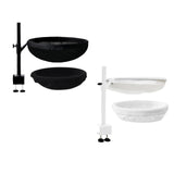 Maxbell Cat Bed for Desk Modern with 2 Washable Mat for Furniture Living Room Indoor black