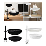 Maxbell Cat Bed for Desk Modern with 2 Washable Mat for Furniture Living Room Indoor black