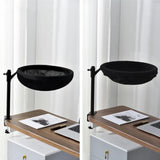 Maxbell Cat Bed for Desk Modern with 2 Washable Mat for Furniture Living Room Indoor black