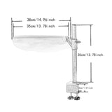 Maxbell Cat Bed for Desk Modern with 2 Washable Mat for Furniture Living Room Indoor white