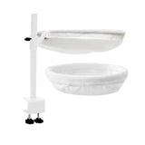 Maxbell Cat Bed for Desk Modern with 2 Washable Mat for Furniture Living Room Indoor white