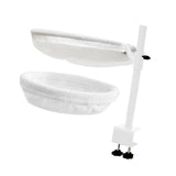 Maxbell Cat Bed for Desk Modern with 2 Washable Mat for Furniture Living Room Indoor white