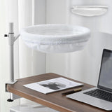 Maxbell Cat Bed for Desk Modern with 2 Washable Mat for Furniture Living Room Indoor white