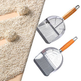 Maxbell Stainless Steel Cats Litter Scoop Compact Mesh Shovel for Cat Box Bunny Pets Strip Type