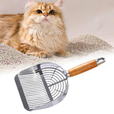 Maxbell Stainless Steel Cats Litter Scoop Compact Mesh Shovel for Cat Box Bunny Pets Strip Type