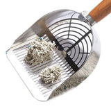 Maxbell Stainless Steel Cats Litter Scoop Compact Mesh Shovel for Cat Box Bunny Pets Strip Type