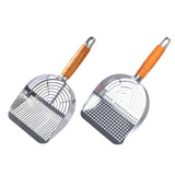 Maxbell Stainless Steel Cats Litter Scoop Compact Mesh Shovel for Cat Box Bunny Pets Strip Type