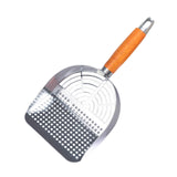 Maxbell Stainless Steel Cats Litter Scoop Compact Mesh Shovel for Cat Box Bunny Pets Hole Type
