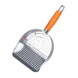Maxbell Stainless Steel Cats Litter Scoop Compact Mesh Shovel for Cat Box Bunny Pets Hole Type