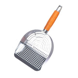Maxbell Stainless Steel Cats Litter Scoop Compact Mesh Shovel for Cat Box Bunny Pets Hole Type