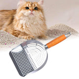 Maxbell Stainless Steel Cats Litter Scoop Compact Mesh Shovel for Cat Box Bunny Pets Hole Type