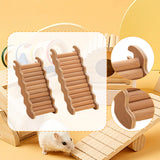 Maxbell Hamster Climbing Ladder Smooth Solid Wood for Small Animals Small Pets Mouse 16.5cmx7.5cm