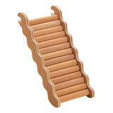 Maxbell Hamster Climbing Ladder Smooth Solid Wood for Small Animals Small Pets Mouse 19.5cmx7.5cm