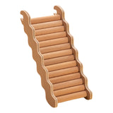 Maxbell Hamster Climbing Ladder Smooth Solid Wood for Small Animals Small Pets Mouse 19.5cmx7.5cm