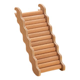 Maxbell Hamster Climbing Ladder Smooth Solid Wood for Small Animals Small Pets Mouse 19.5cmx7.5cm