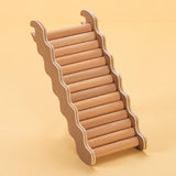 Maxbell Hamster Climbing Ladder Smooth Solid Wood for Small Animals Small Pets Mouse 19.5cmx7.5cm