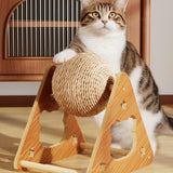 Maxbell Cat Scratcher Toy Cat Scratching Post for Small Medium Large Cats Chinchilla M