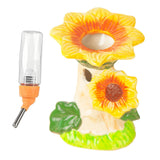 Maxbell Hamster Water Bottle Water Dispenser Sunflower for Small Animals Mice Gerbil