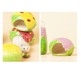Maxbell Gerbil Water Bottle Stand Corn Shaped for Squirrels Dwarf Hamster Chinchilla Violet