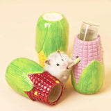 Maxbell Gerbil Water Bottle Stand Corn Shaped for Squirrels Dwarf Hamster Chinchilla Violet