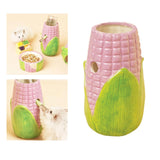 Maxbell Gerbil Water Bottle Stand Corn Shaped for Squirrels Dwarf Hamster Chinchilla Violet
