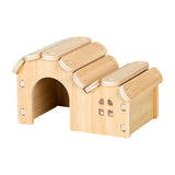 Maxbell Hamster Wood House Toy Hamster Hideout Hut for Chinchilla Mice Small Rodents