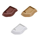Maxbell Reptile Bathing Pool Aquarium Habitat Accessories Tortoise Feeder for Turtle Brownish Red