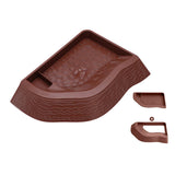 Maxbell Reptile Bathing Pool Aquarium Habitat Accessories Tortoise Feeder for Turtle Brownish Red