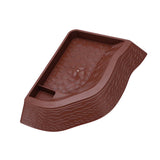 Maxbell Reptile Bathing Pool Aquarium Habitat Accessories Tortoise Feeder for Turtle Brownish Red