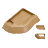 Maxbell Reptile Bathing Pool Aquarium Habitat Accessories Tortoise Feeder for Turtle Brownish Yellow