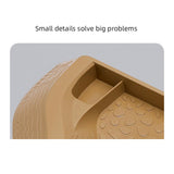 Maxbell Reptile Bathing Pool Aquarium Habitat Accessories Tortoise Feeder for Turtle Brownish Yellow