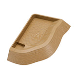 Maxbell Reptile Bathing Pool Aquarium Habitat Accessories Tortoise Feeder for Turtle Brownish Yellow