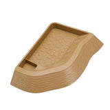 Maxbell Reptile Bathing Pool Aquarium Habitat Accessories Tortoise Feeder for Turtle Brownish Yellow