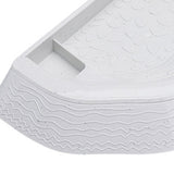Maxbell Reptile Bathing Pool Aquarium Habitat Accessories Tortoise Feeder for Turtle White