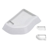 Maxbell Reptile Bathing Pool Aquarium Habitat Accessories Tortoise Feeder for Turtle White
