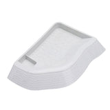 Maxbell Reptile Bathing Pool Aquarium Habitat Accessories Tortoise Feeder for Turtle White